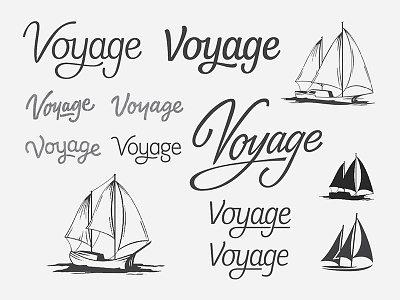 Custom logotype and boat mark boat branding custom typography lettering logo logotype process sailboat sailing script wordmark yacht