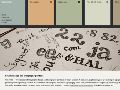 New Portfolio Website colours layout portfolio typography web design website