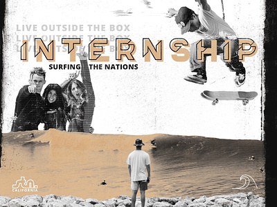 STN California Internship Art Direction & Design adventure art direction beach branding design icon illustration internship ocean print surf surfing surfing the nations typography vector