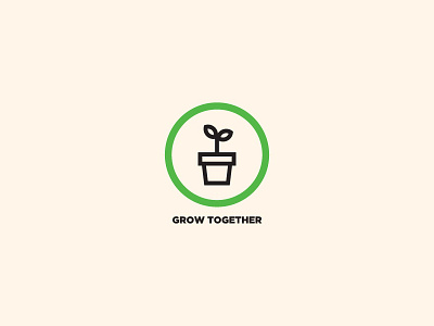 Grow Together Icon branding church grow icon logo plant together