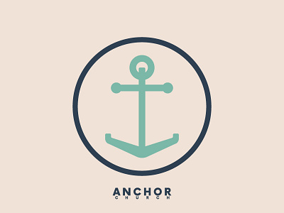 Anchor anchor boat branding logo. nautical ocean vector water