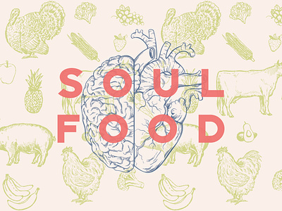 Soul Food art direction church design icon illustration layout sermon sermon art sermone series typography vector