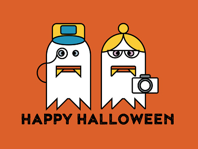 Boo! art direction boo design ghost halloween halloween design icon illustration layout typography vector