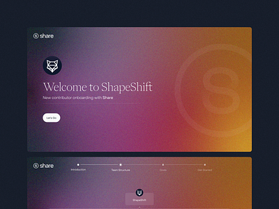 Share — Onboarding