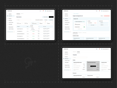 Parkiza — Admin bulk actions crm desctop dropdowns filters management parking app platform reservations user profile web app