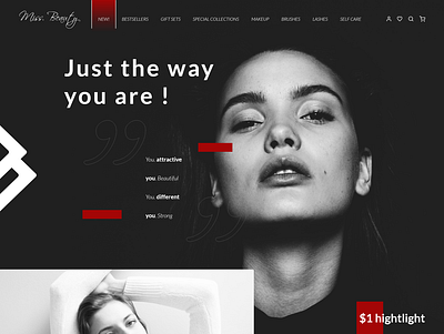 Miss Beauty Shop Website Concept