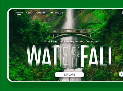 NATURE design illustration illustrator typography ui ux web