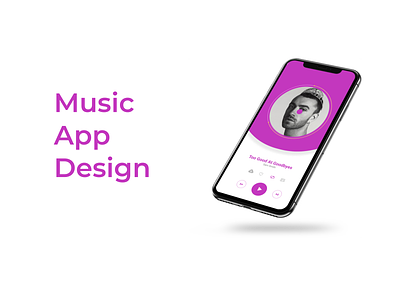 Music App Design branding design illustration typography ui