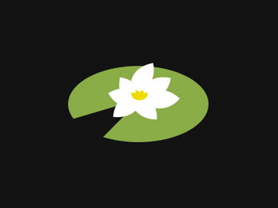 New Lp Pad flower lillypad logopond