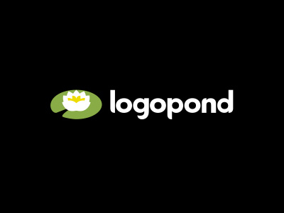 Logopond with type white