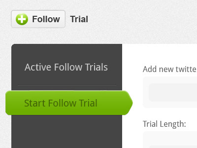 Follow trial Managment Newfollow follow interface trial twitter ui