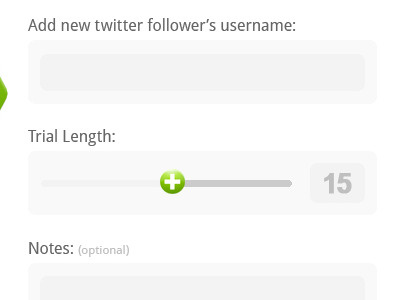 Follow trial Managment new follow form follow interface trial twitter ui