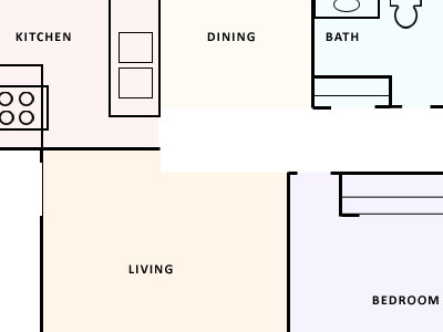 Onebedroom legend map website