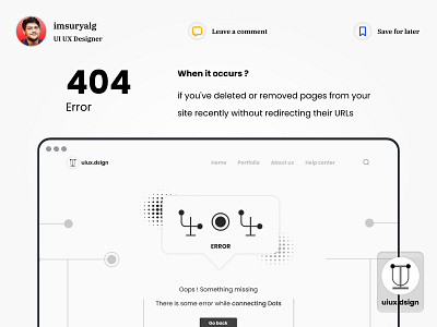 404 error page