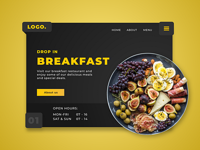 Breakfast Landing page Concept