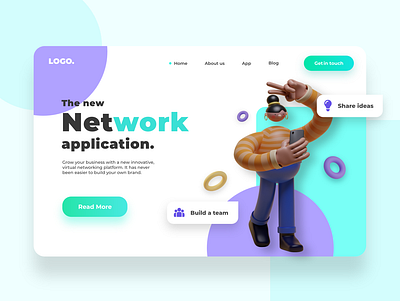 Networking platform concept. adobexd concept front end development illustration landing page design landingpage landingpagedesign sketch ui ux web design webdesign webdesigning webdesigns website website concept