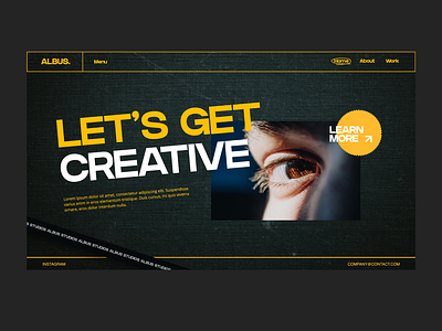 Landing page - Layout concept