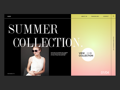 Website Concept for Clothing Company