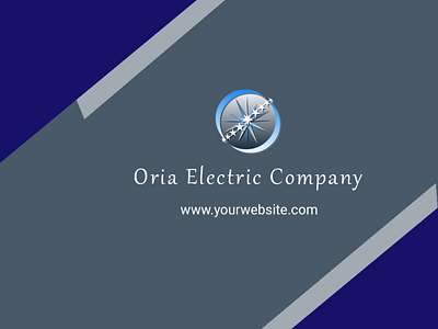 oria company business card front