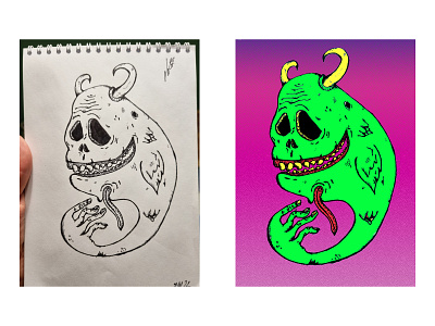 Sketch. Monster Dalon caracter design drawing graphic design graphics illustration monster monsters sketch sketches