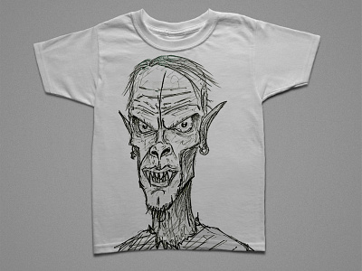 T-shirt Design. Monster