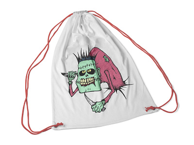 Backpack Design. Monster back backpack backpack design branding caracter design drawing graphic design graphics illustration monster