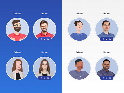 Team Character. People avatars illustration