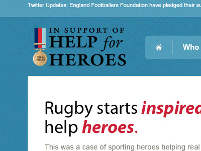 Help For Heroes - Redesign charity design redesign