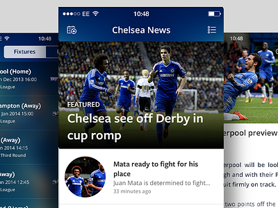Chelsea News App blog blue chelsea clean fans featured football rss