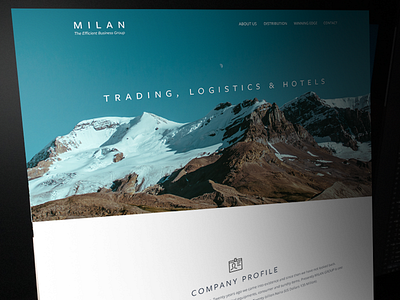 MILAN - Trading Company clean design header photo trading web