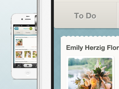 Timeline for unnamed project iOS UI app button design ios iphone picture retina shot texture ui vector weddings