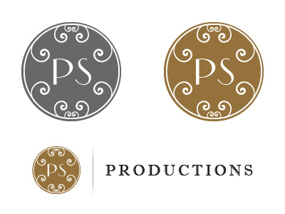 Pro Singers Productions branding classy entertainment logo ornament production