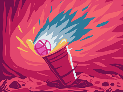 What's up dribbble! beer debut dribbble first first shot illustration party vector