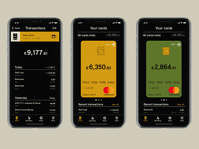 Skala Delm iOS app 📲 app app design bank bank app banking finance finance app ios iphone menu mobile app money phone product ux design