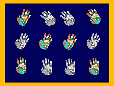 Tricolour Hands