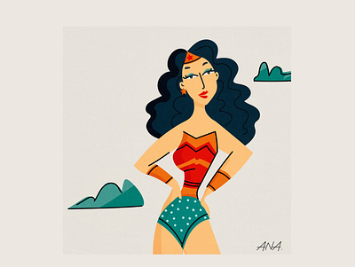 Wonder Women branding colour colour palette design flat art illustration illustrator logo vector