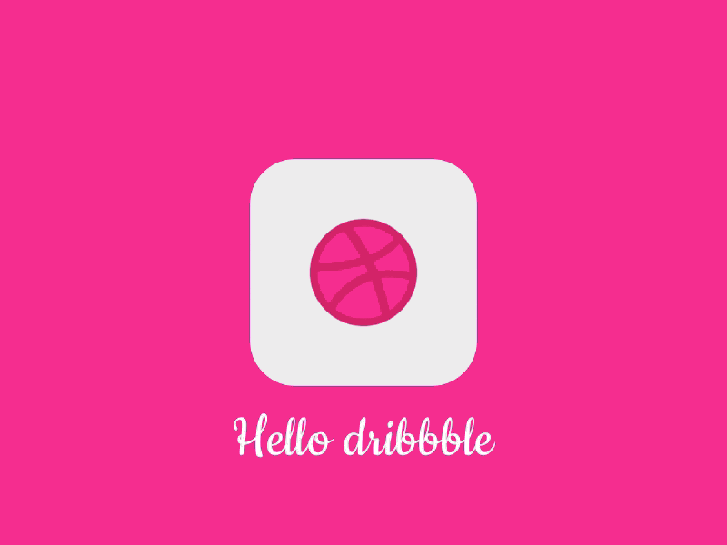 My First Dribbble Shot animation ball bounce download dribbble first shot free gif hello dribbble pink swing