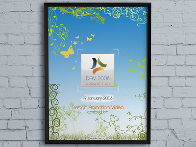 DAV 2008 animation brushes competition design frame logo photoshop poster video wall