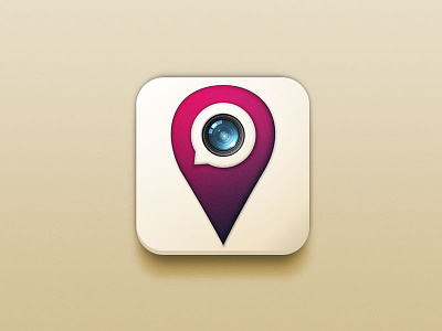 Placenger app camera chat design geolocation icon instagram lens location messenger