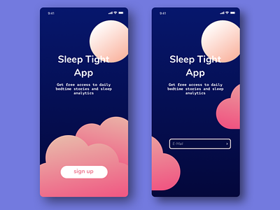 Daily UI 001 Sign Up Page app challence daily ui design screen ui vector