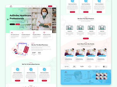 Pharmacy Website Landing Page