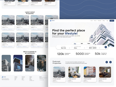 Avana: A Real Estate Website to find your perfect home branding design logo ui ux