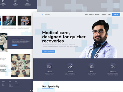 Crostrust: Website for a high-tech hospital