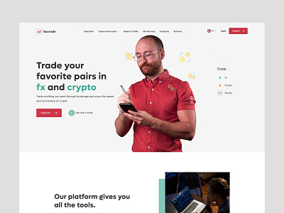 Buytrade: FX and Crypto trading app app crypto design ui uiux ux