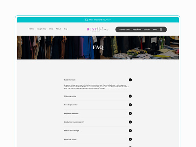 Besthalves - FAQ branding design faq faq page fashion graphic design ui ux