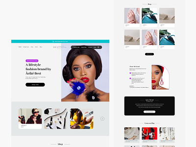 Besthalves - Home page blog branding design fashion home page landing page shop ui ux