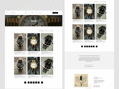 Luxury watch shop page branding design fashion graphic design luxury ui ux watch wrist watch