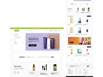 Products ecommerce website