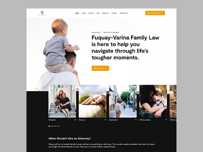 Family lawyers landing page branding design law lawyer ui ux