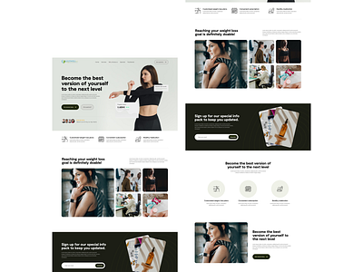 Fitness and medicine landing page design fitness ui ux